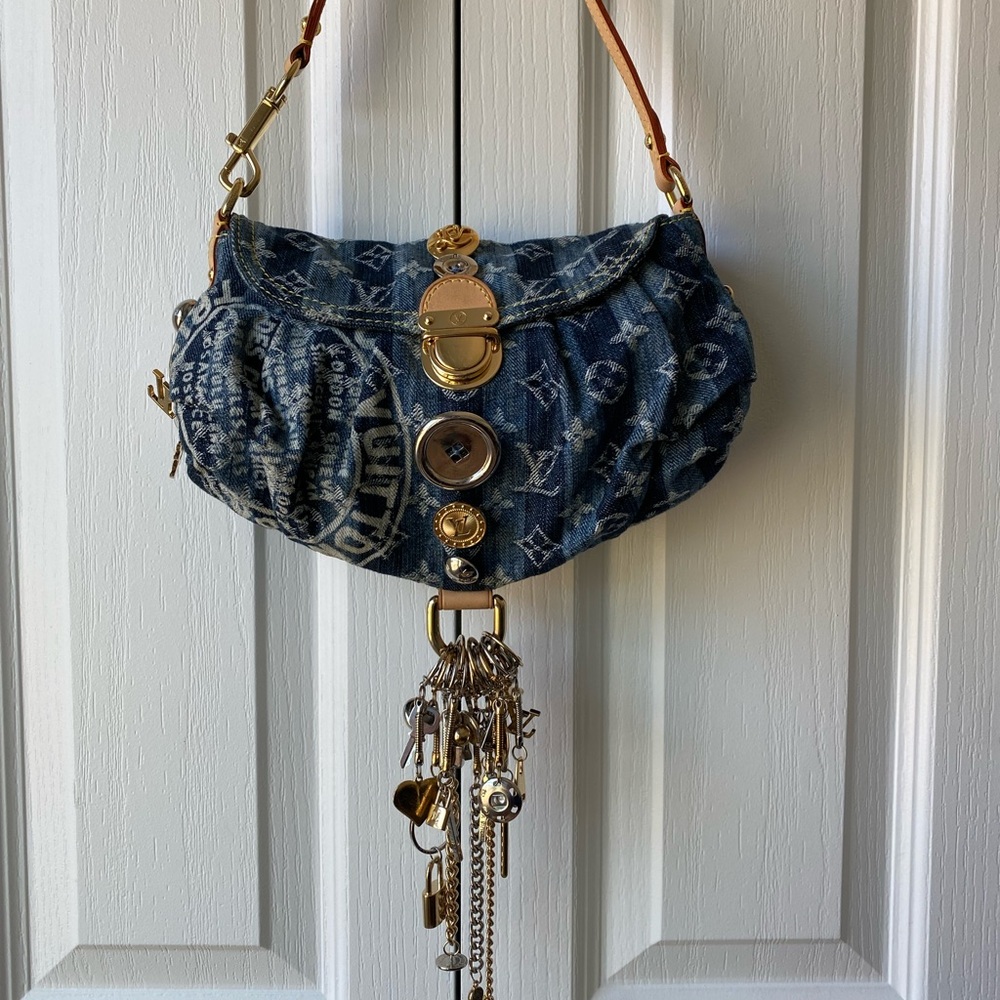 Louis Vuitton Mini Pleaty Denim Bag
